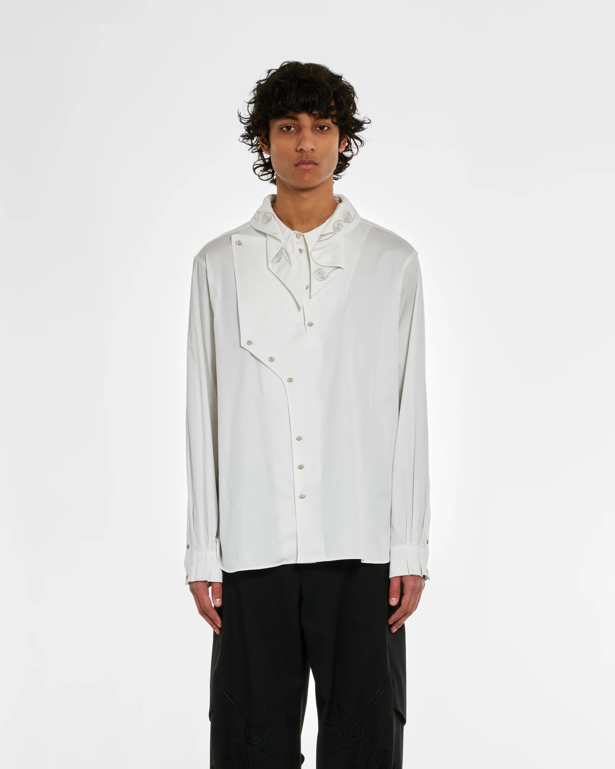 Kiko Kostadinov Kiko Kostadinov Nesebur Embroidered Shirt Size US S / EU 44-46 / 1 - 2 Thumbnail