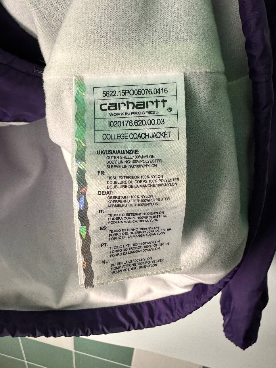 Carhartt × Vintage Vintage streetwear Carhartt WIP College Coach Jacket Size US XS / EU 42 / 0 - 4 Thumbnail