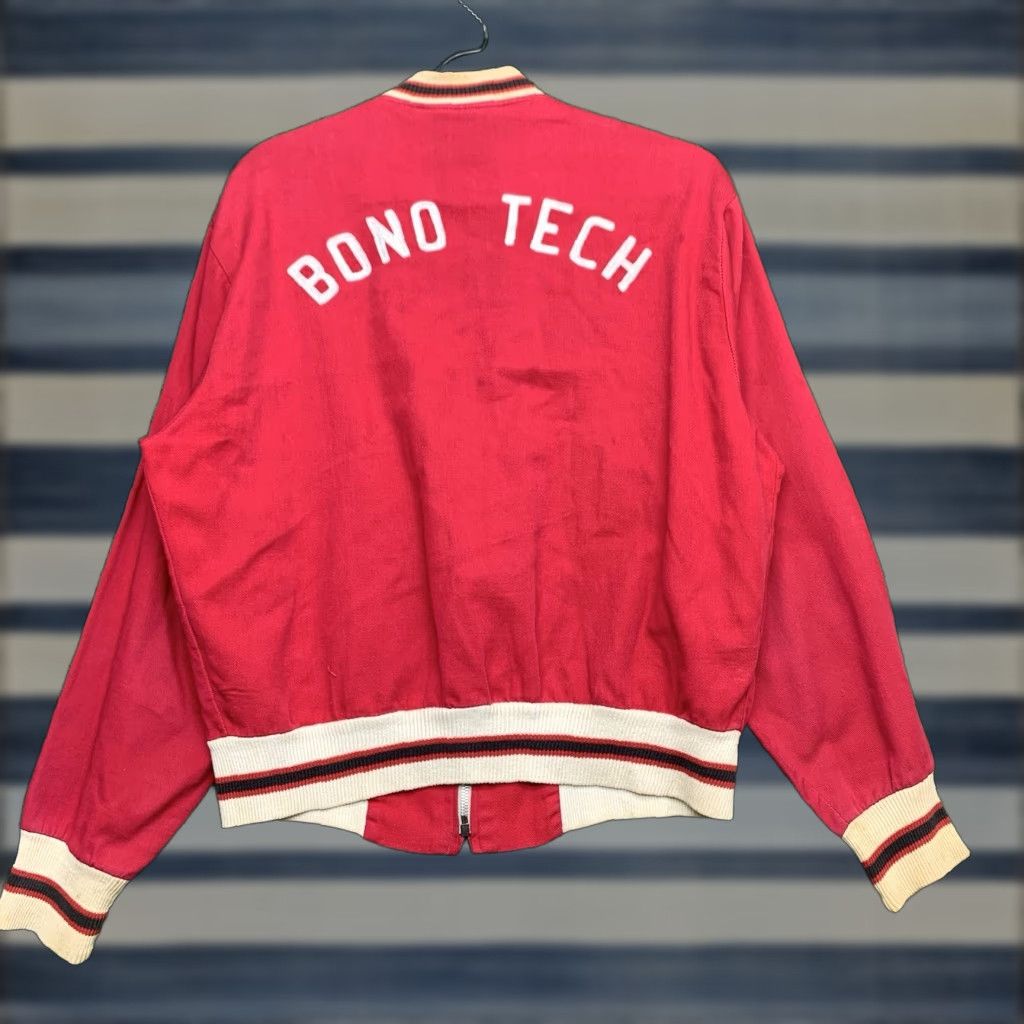 Vintage VINTAGE Thermo-Jac Chain Stitch Jacket Mens Medium Red Full Zip Varsity 1950s 40s Workwear USA Cotton Canvas Size US M / EU 48-50 / 2 - 1 Thumbnail