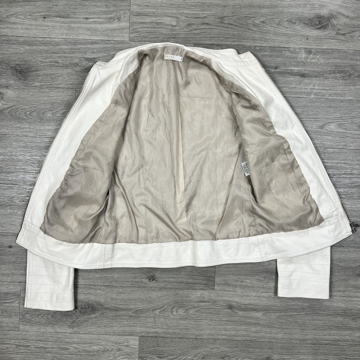 Other XETRA Italy Creamy Lambskin Leather Moto Jacket Women’s Sz M Size M / US 6-8 / IT 42-44 - 16 Thumbnail