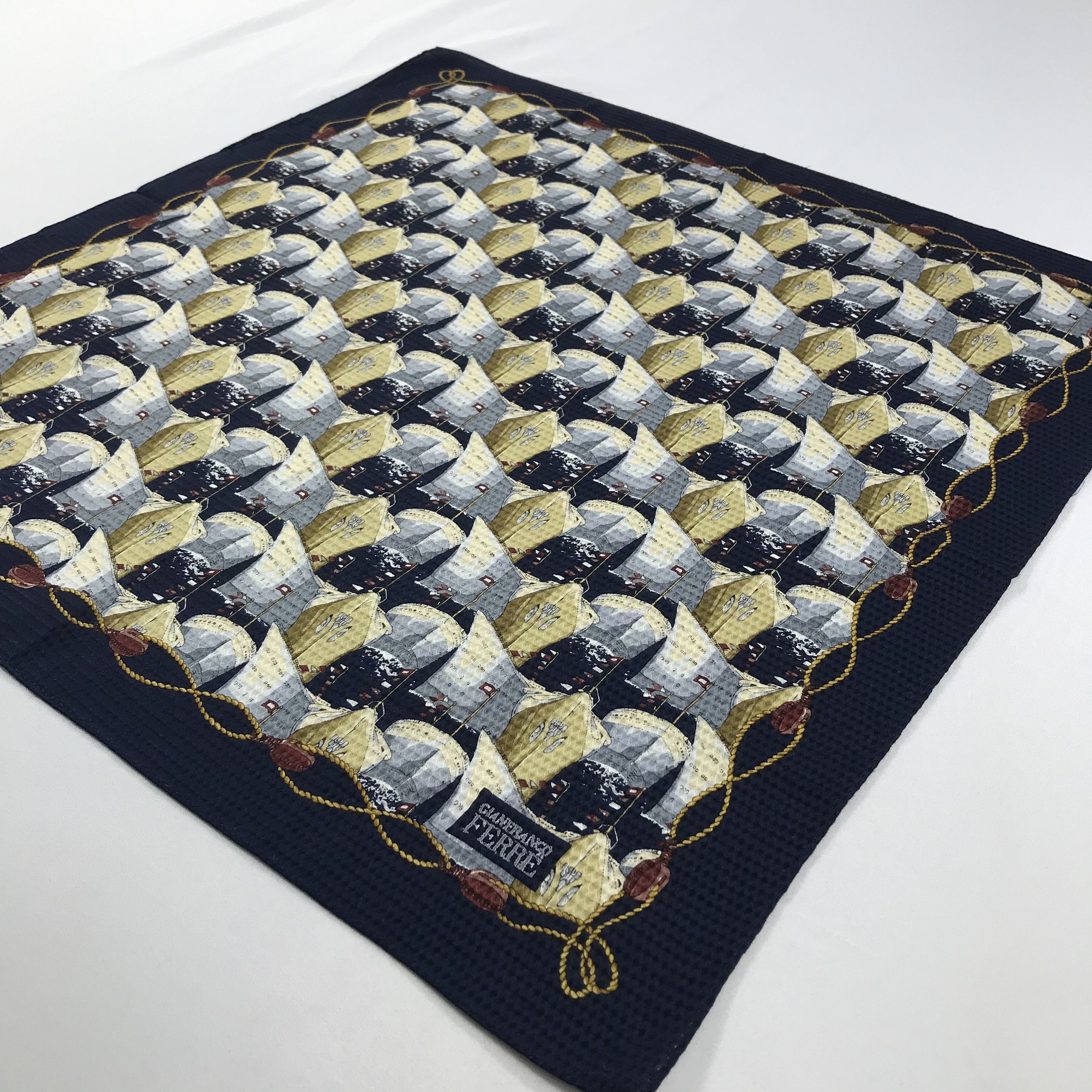 Gianfranco Ferre × Vintage Gianfranco Ferre Bandana / Handkerchief / Neckerchief -S1985 Size ONE SIZE - 2 Thumbnail