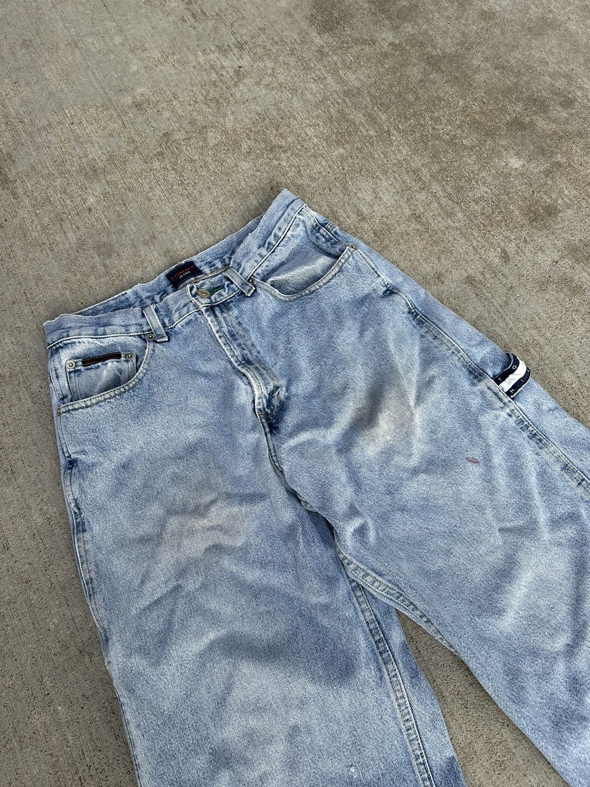 Tommy Jeans × Vintage VINTAGE Y2K TOMMY HILFIGER CARPENTER JEANS 29/30 Size 29" - 7 Thumbnail