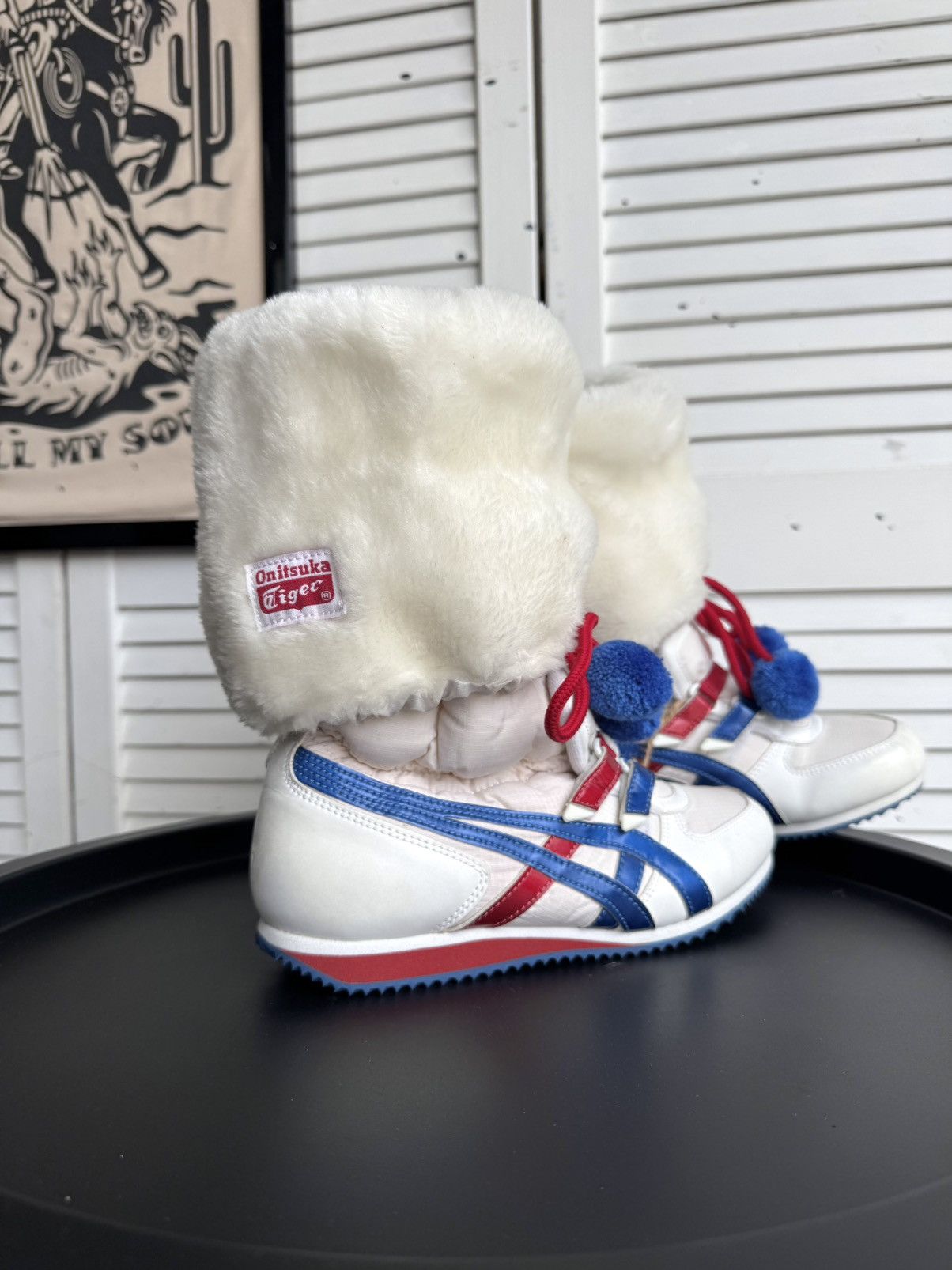 Asics Vintage ASICS Onitsuka Tiger Fur Snow Ski Boots High Y2K Size US 4 / IT 34 - 16 Thumbnail