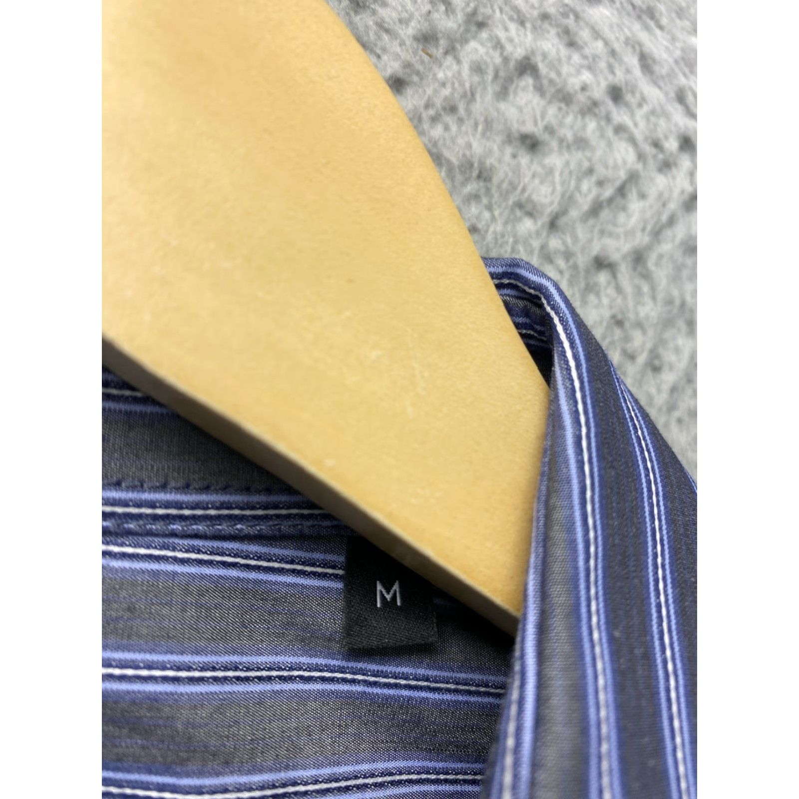 Hugo Boss VINTAGE NONE HUGO BOSS Men's Dress Shirt Size Medium Blue Gray Business Formal Cotton 2000s Size 40R - 5 Thumbnail