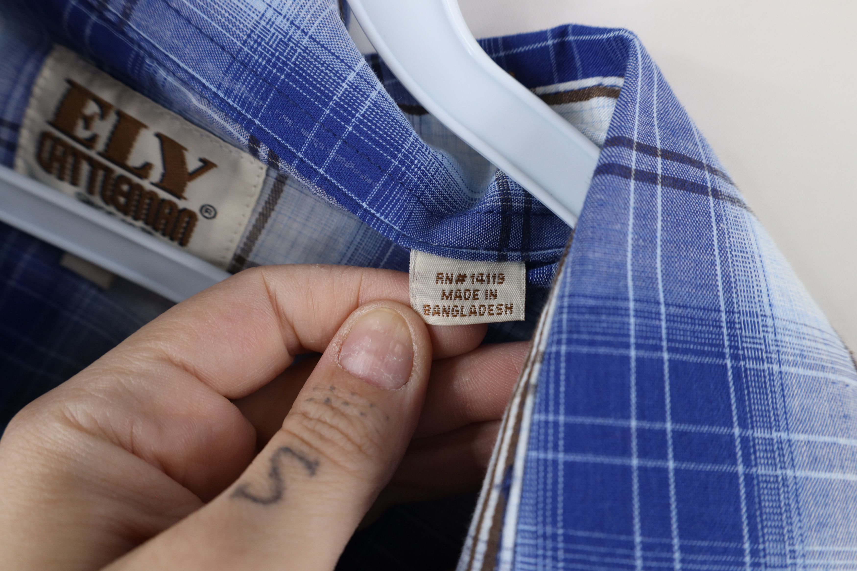 Vintage Vintage 90s Rockabilly Snap Button Collared Shirt Plaid Size US L / EU 52-54 / 3 - 8 Thumbnail