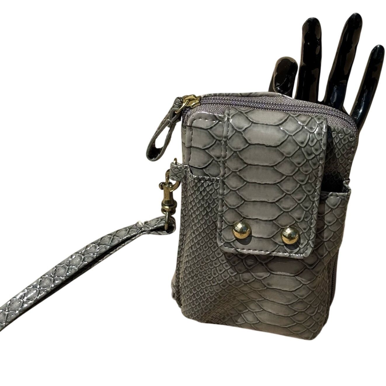 Other Y2K Gray Faux Snakeskin Wallet Size ONE SIZE - 1 Thumbnail