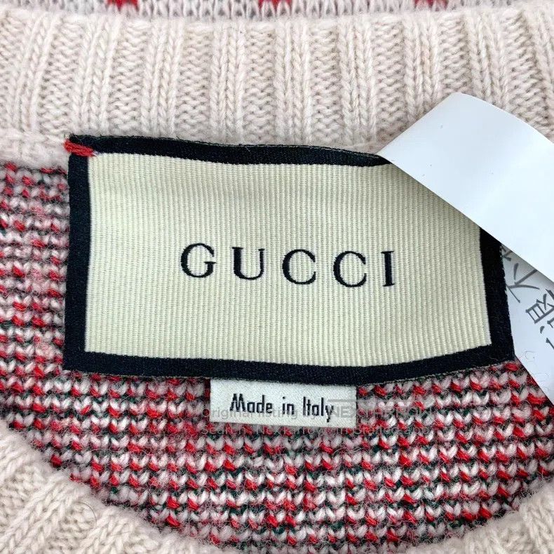 Gucci Gucci Colour-blocked harp jacquard wool round-neck long-sl Size XS / US 0-2 / IT 36-38 - 5 Thumbnail