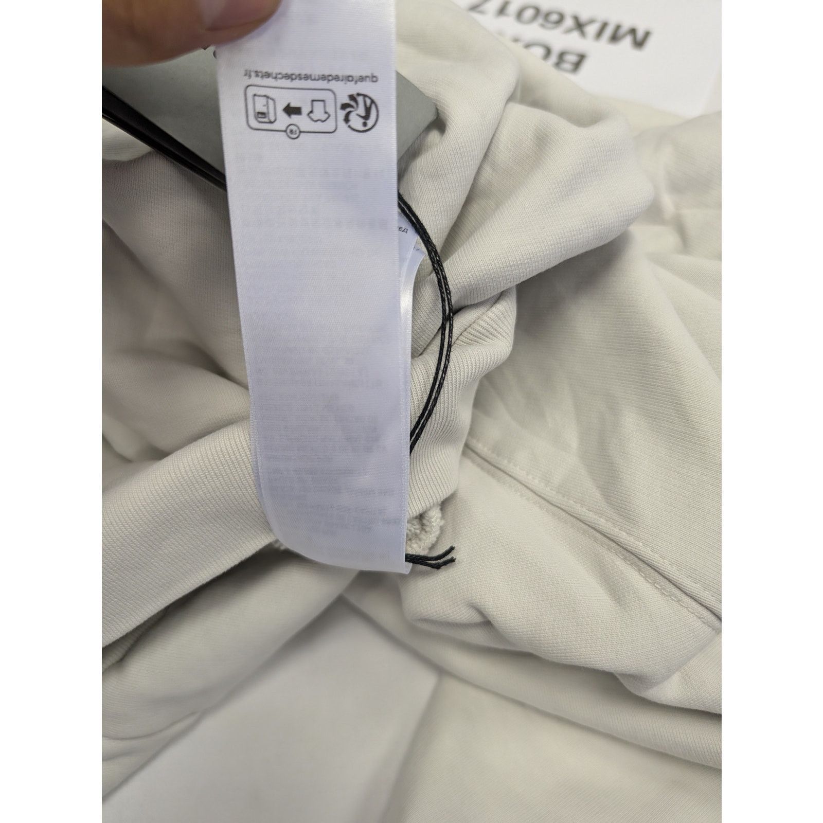 Balenciaga o1rshd1 Zip-up Hoodie Loop Sports Icon Print Mol Dirty White Size US M / EU 48-50 / 2 - 18 Thumbnail