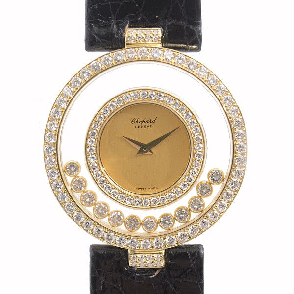 Chopard Chopard Chopard Happy Diamonds Quartz Gold Watch 21/2647 Metal Quartz 21/2647 Size ONE SIZE - 1 Thumbnail