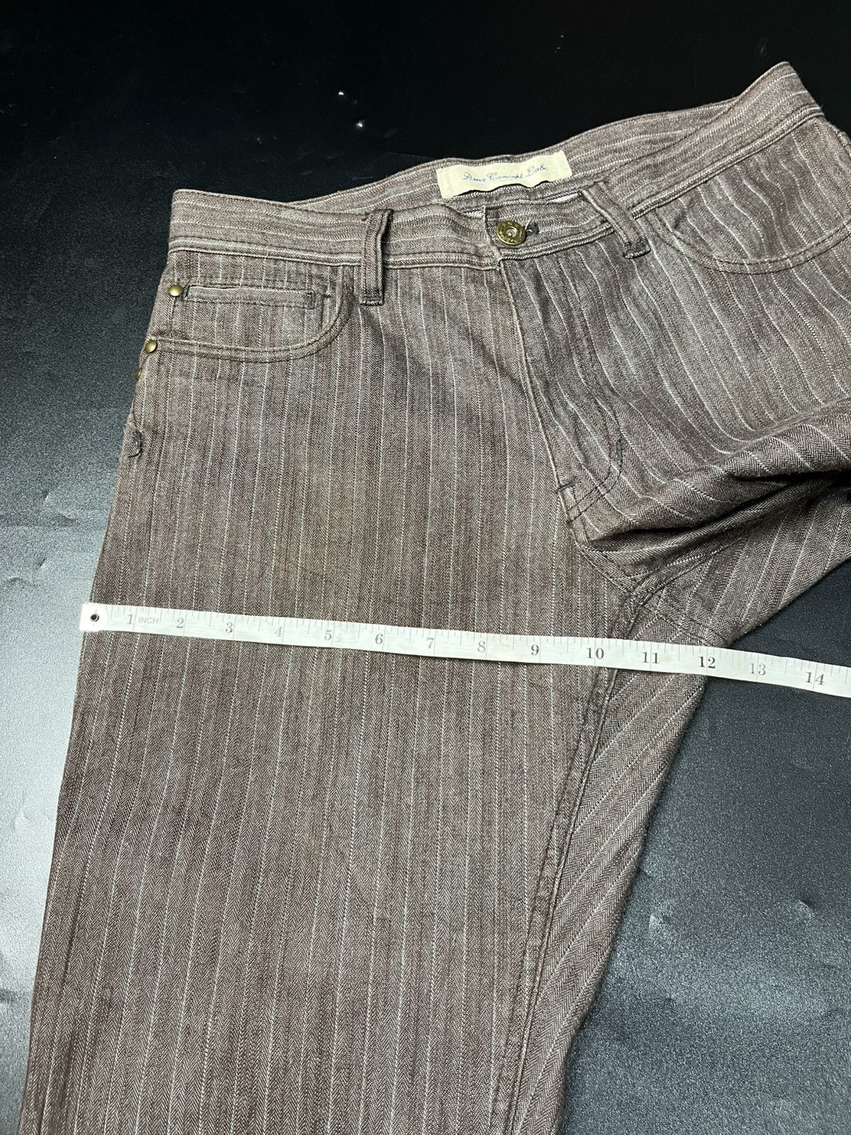 If Six Was Nine × Japanese Brand × Le Grande Bleu (L.G.B.) JAPANESE HICKORY JEANS DEUX CONCEPT LABO Size US 31 - 12 Thumbnail