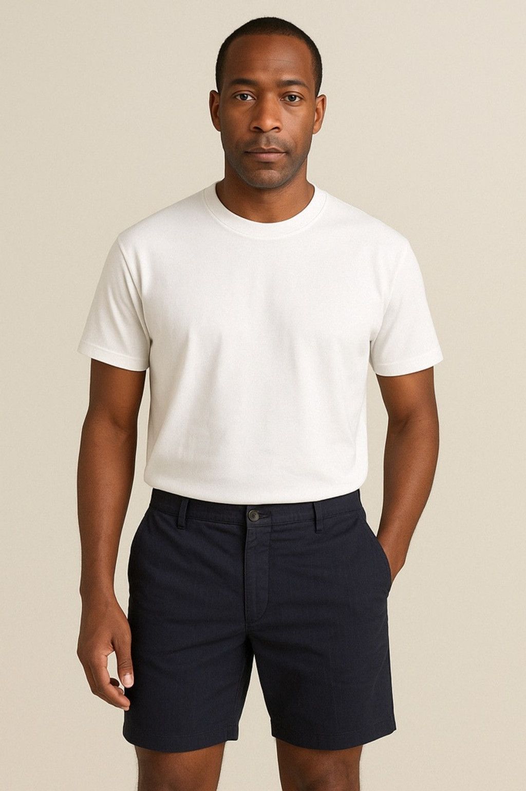 Marni Marni Men's Navy Pinstripe Chino Shorts | Size 33 | Like New Size US 33 - 2 Thumbnail