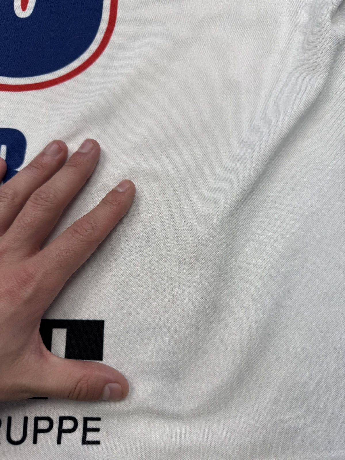 NHL MATCHWORN HC Adler Mannheim hockey jersey #13 MAIER Size US L / EU 52-54 / 3 - 23 Thumbnail