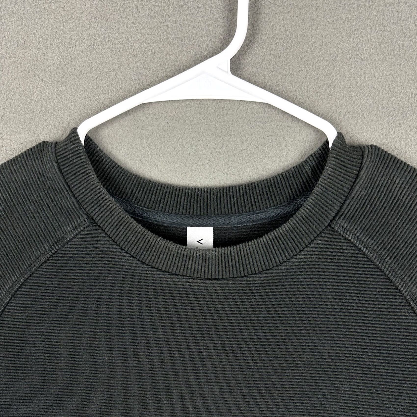 Varley Varley Manning Sweatshirt Womens M Black Ribbed Side Zip Crew Neck Pullover EUC Size M / US 6-8 / IT 42-44 - 3 Thumbnail