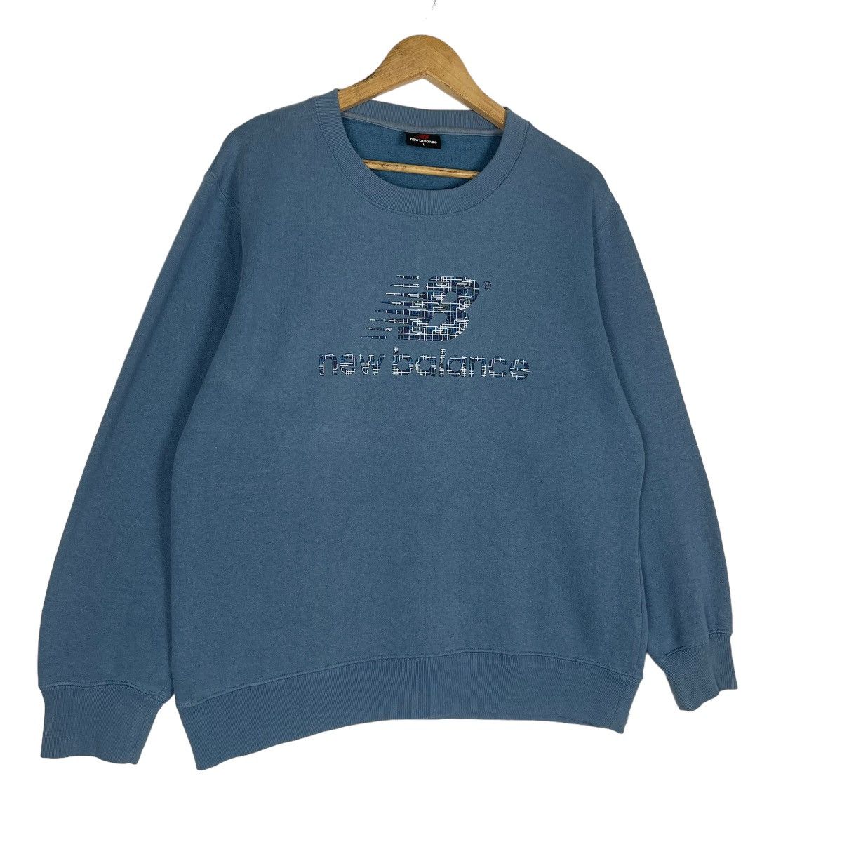 Japanese Brand × New Balance New Balance Big Logo Crewmeck Sweatshirt Size US M / EU 48-50 / 2 - 2 Thumbnail