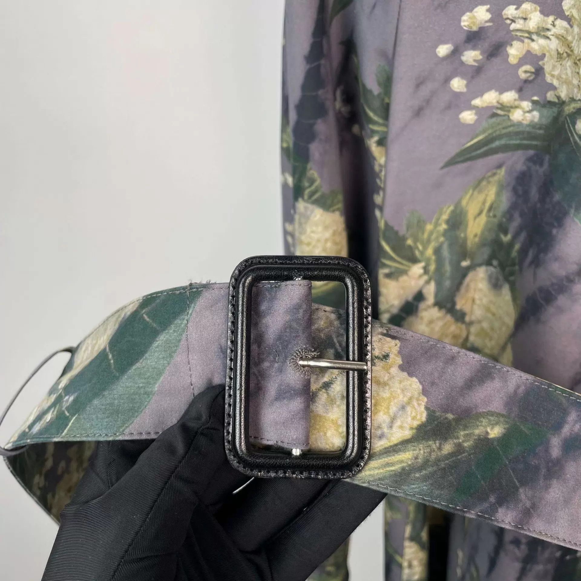 Dior Dior Purple Floral Trench Coat Size 36 Size XS / US 0-2 / IT 36-38 - 6 Thumbnail