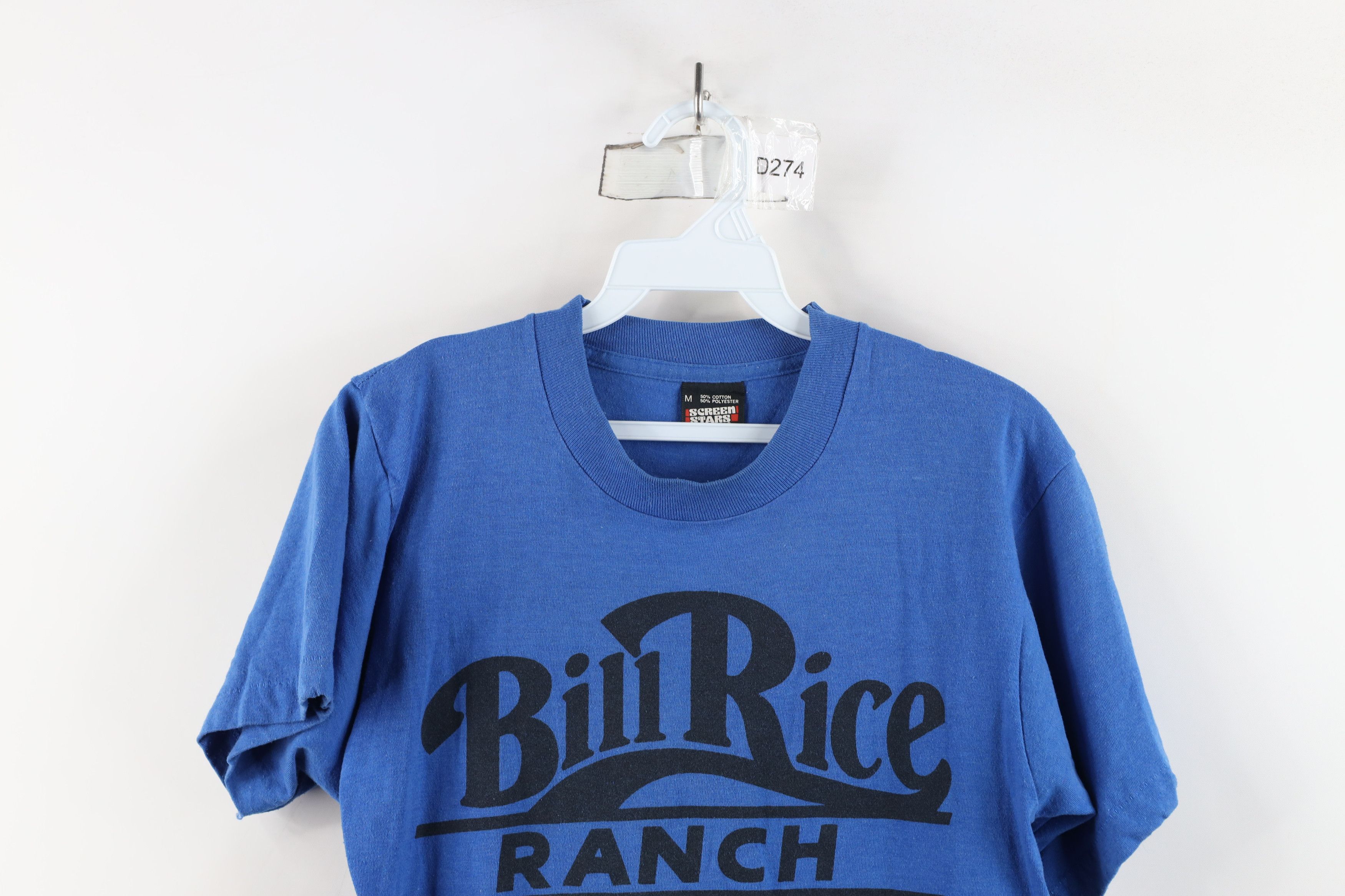 Vintage Vintage 90s Bill Rice Ranch Ministry T-Shirt Blue USA Size M / US 6-8 / IT 42-44 - 2 Thumbnail