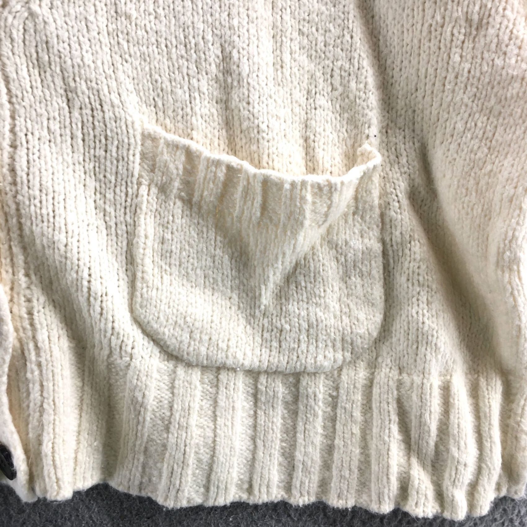 Vintage Arizona Jean Co Cardigan Sweater Womens XXL Cream Knit Long Sleeve V-Neck Casual Size XXL / US 16-18 / IT 52-54 - 5 Thumbnail