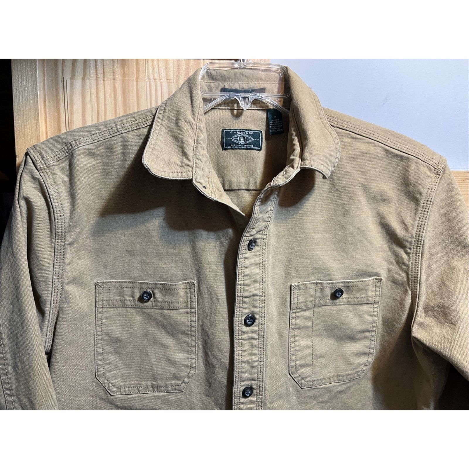 G.H. Bass & Co. G. H. Bass & Co. LS Cotton Button Up Men’s Canvas Shirt M Size US M / EU 48-50 / 2 - 5 Thumbnail