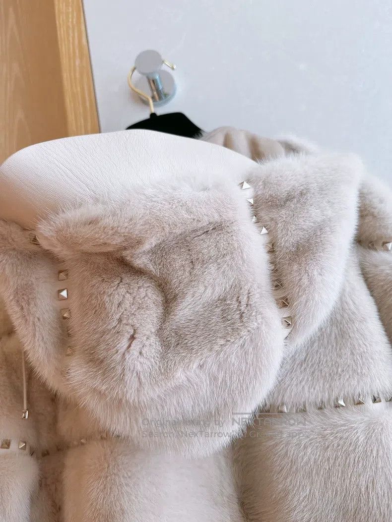 Valentino Valentino Rived mink coat in rice gold Size XS / US 0-2 / IT 36-38 - 5 Thumbnail