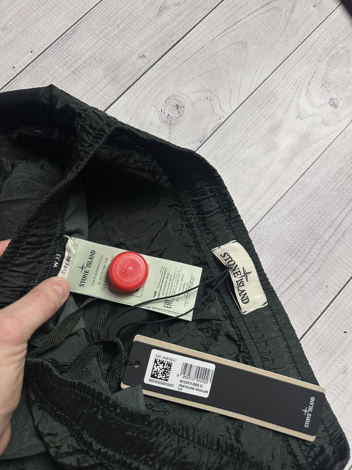 Stone Island × Vintage Stone island nylon metal green pants joggers size: 30;33 Size US 30 / EU 46 - 3 Thumbnail