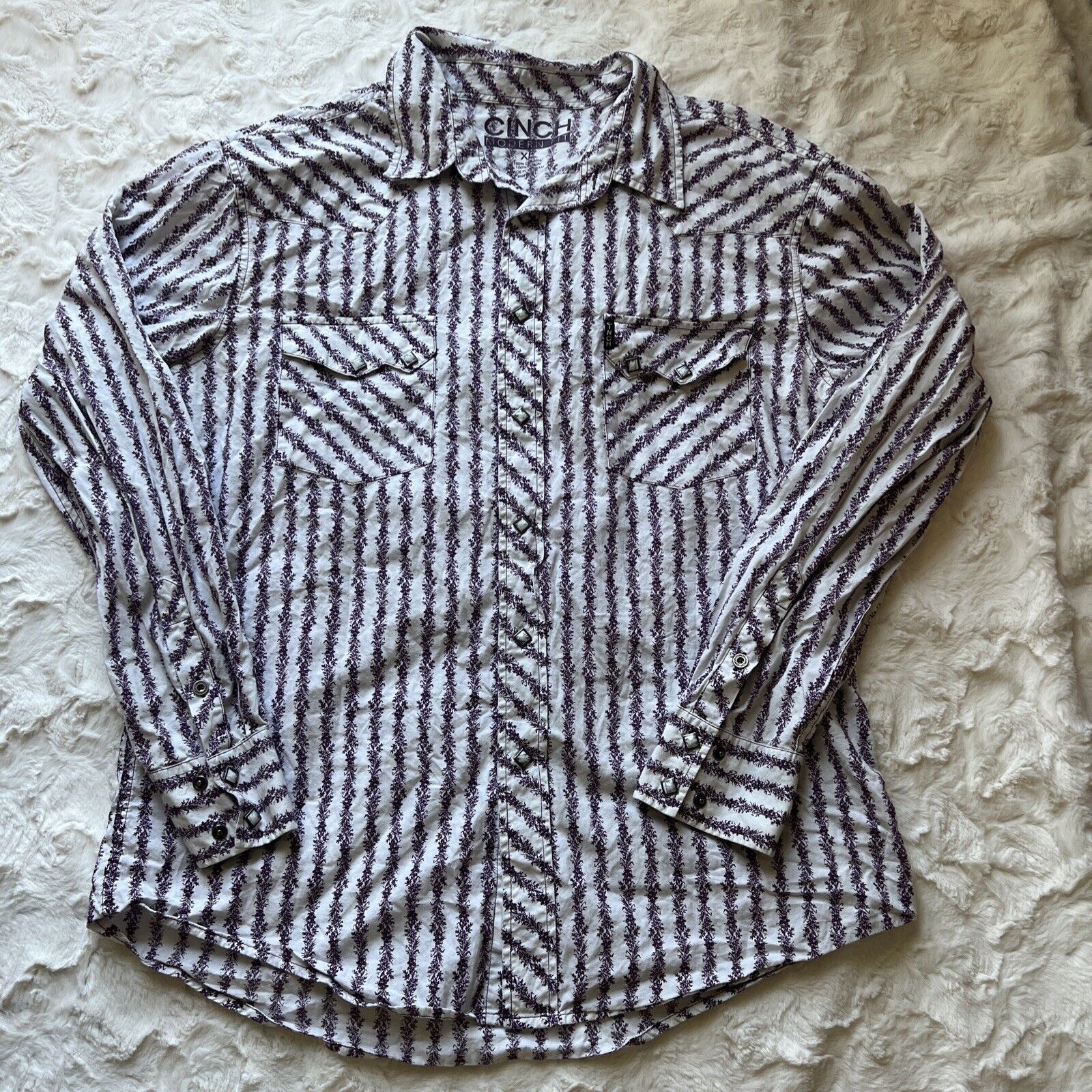 CINCH Cinch Modern Fit Men XL Long Sleeve Pearl Snap Western Size US XL / EU 56 / 4 - 1 Thumbnail