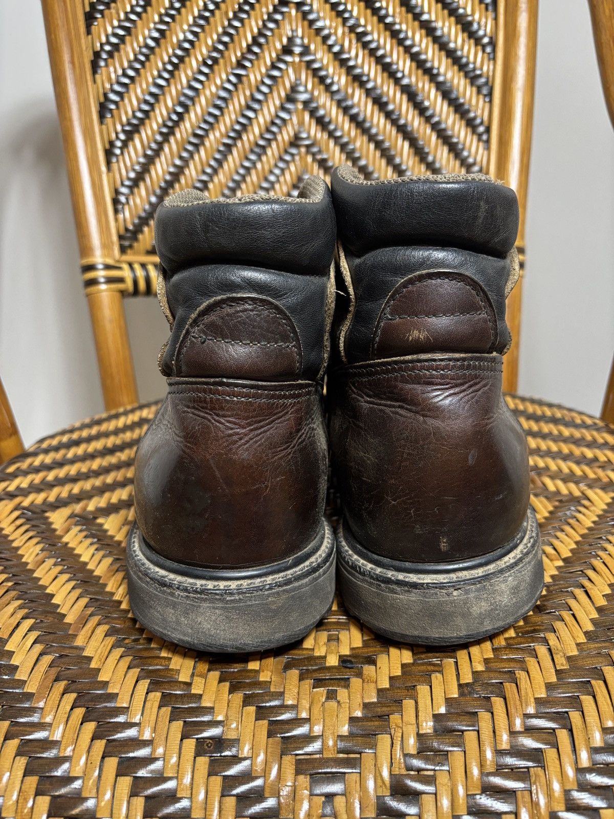 Red Wing VTG Red Wing 2263 Work Boots 0.5 Brown Leather Steel Toe USA Size US 10.5 / EU 43-44 - 4 Thumbnail