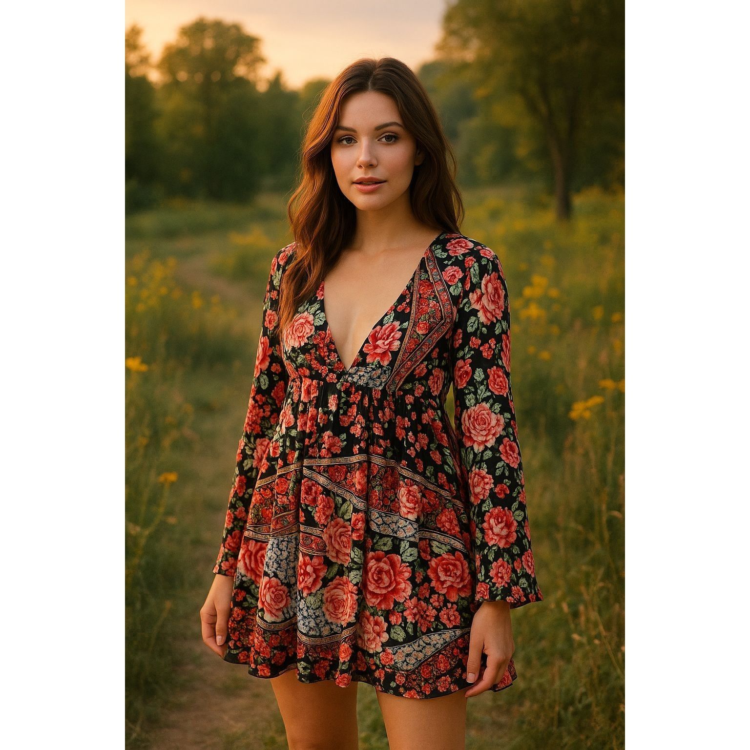 Other Jaase Woman Babydoll Boho Chic Mini Dress XS Festival Cottag Size XS / US 0-2 / IT 36-38 - 13 Thumbnail