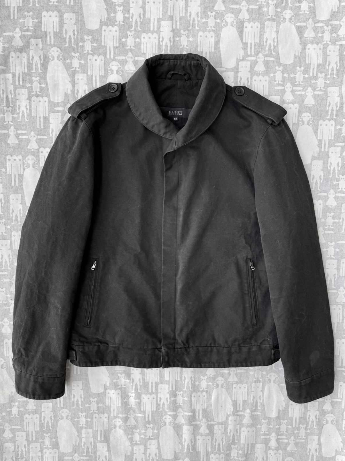 Gucci Gucci Tom Ford AW01 Canvas Cotton Deck Jacket Size US M / EU 48-50 / 2 - 1 Thumbnail