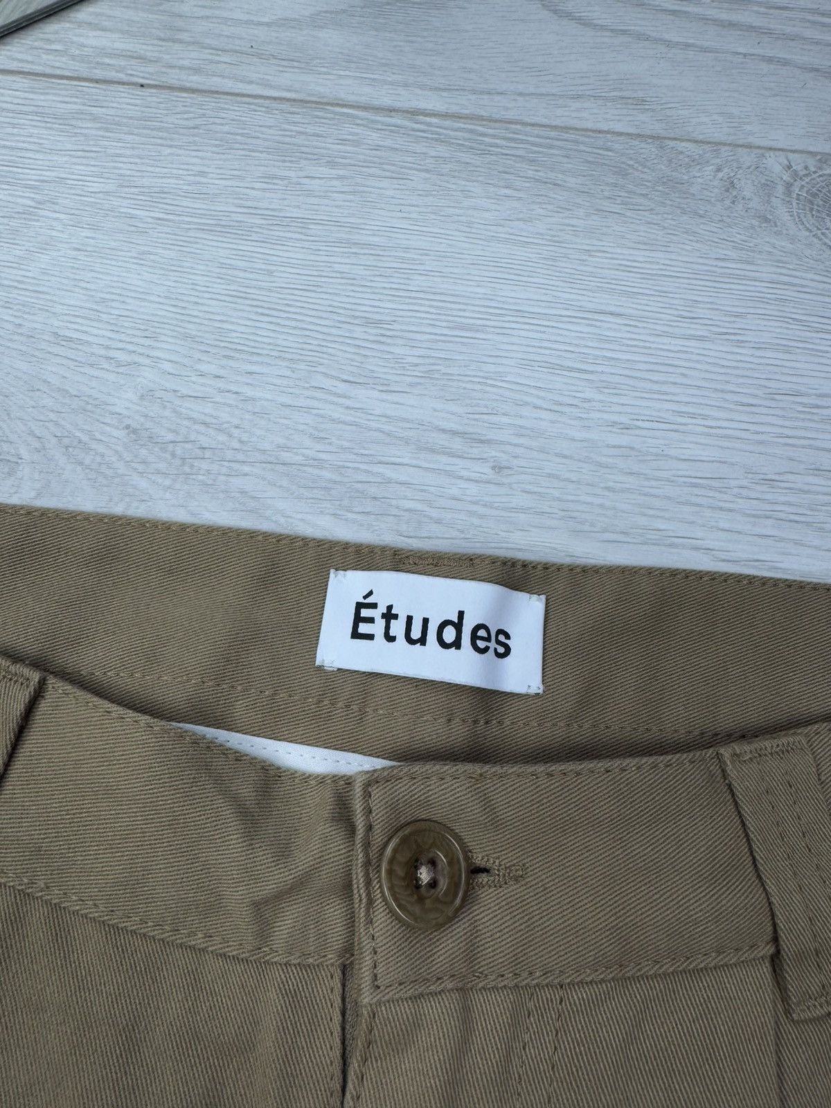 Etudes Etudes Beige Design Chino Pants Trousers Size US 30 / EU 46 - 5 Thumbnail