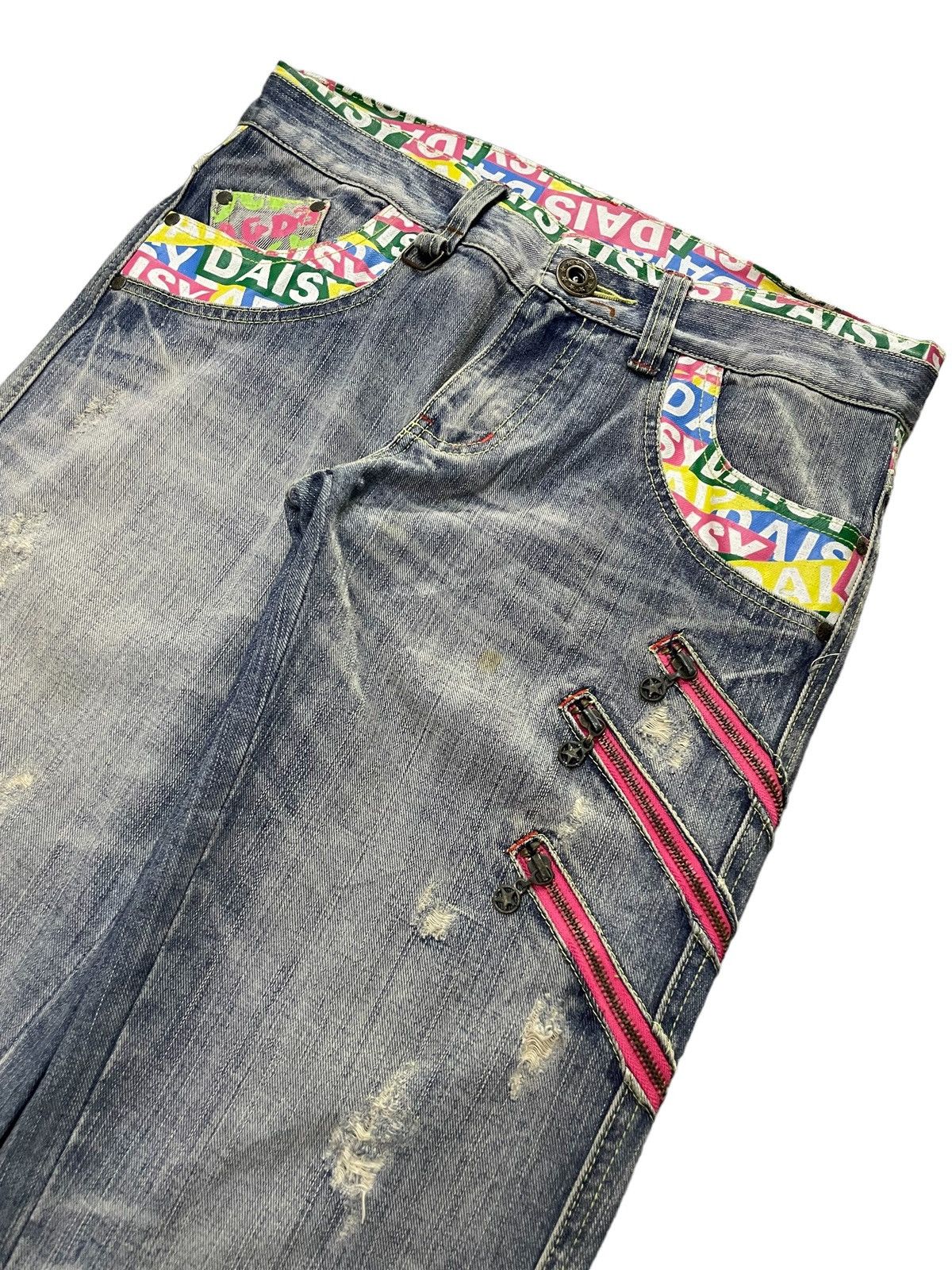 Hysteric Glamour × Japanese Brand Daisy Japan Funky Printed Zipper Man Jeans Size US 32 / EU 48 - 3 Thumbnail