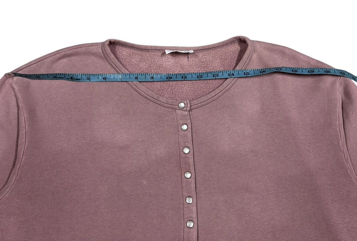 agnes b. Vtg🔥90’s Iconic Cardigan Cotton Pearl Snap Button Size M / US 6-8 / IT 42-44 - 15 Thumbnail