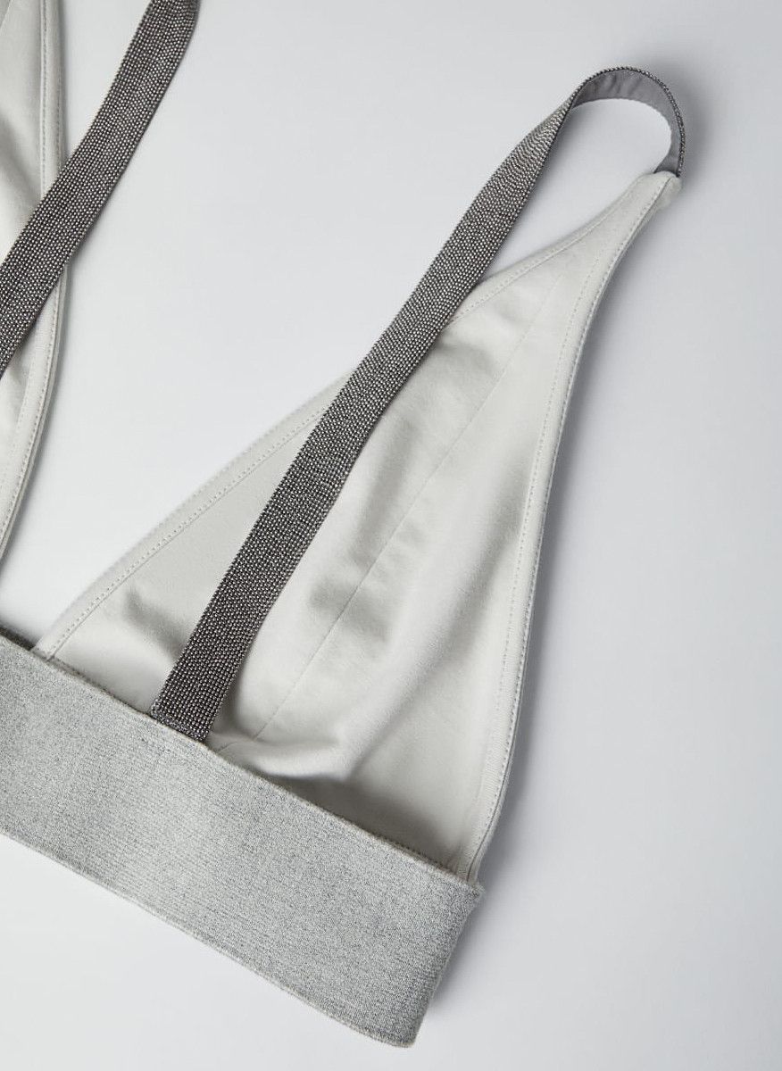 Brunello Cucinelli o1la1rc1a0325 Tank Top in Grey Size M / US 6-8 / IT 42-44 - 2 Thumbnail
