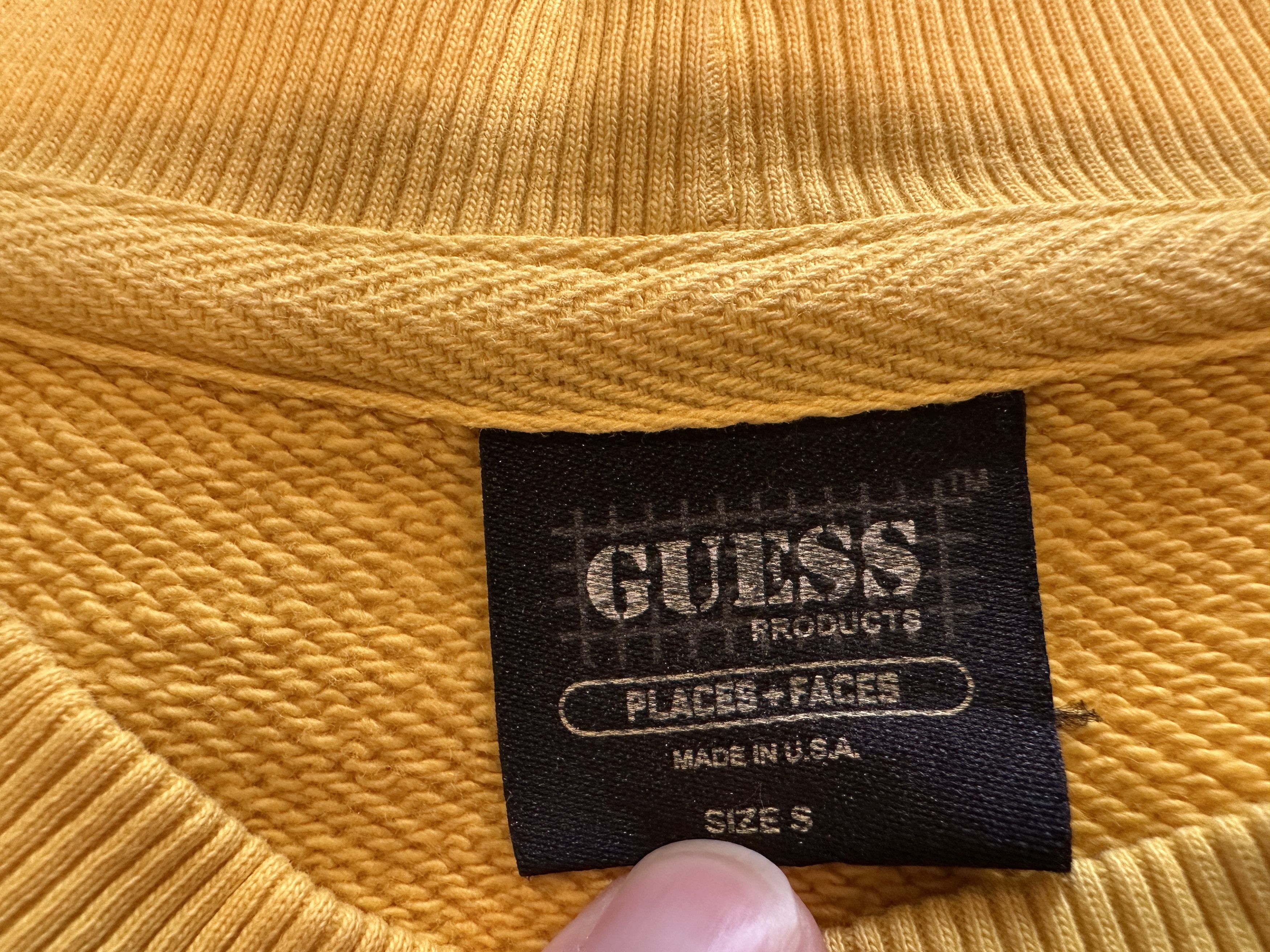 Guess × Places + Faces Guess x Places+Faces Crewneck Sweatshirt (Yellow, Size S) Size US S / EU 44-46 / 1 - 4 Thumbnail