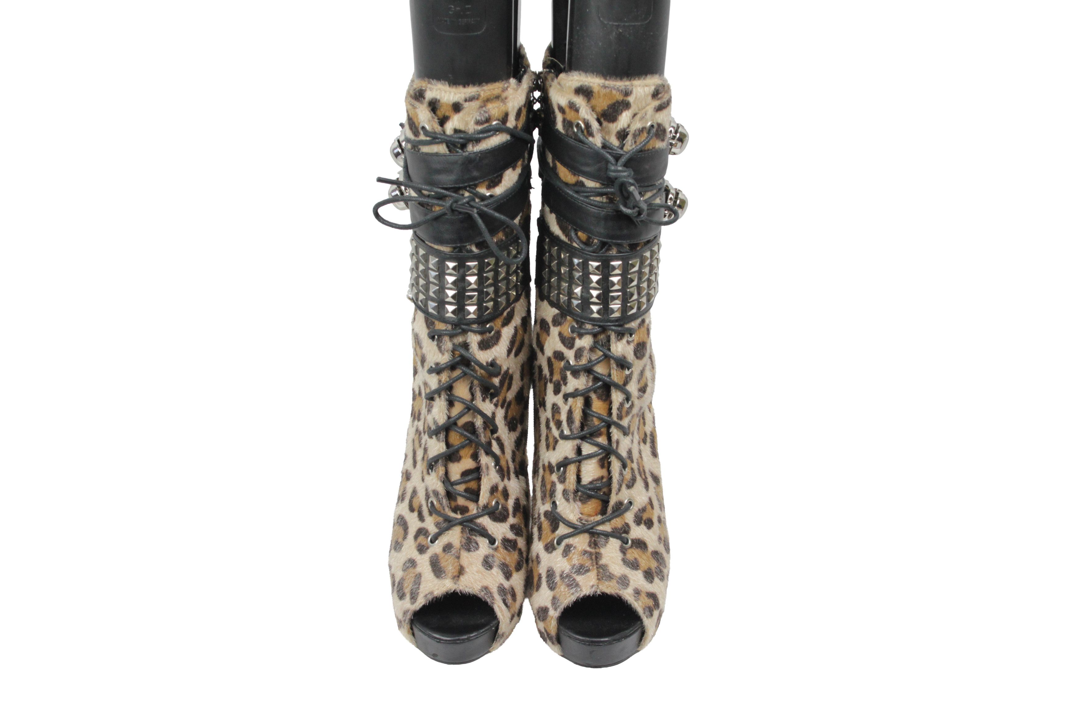Japanese Brand Abbey Dawn by Avril Lavigne 2011 Y2K Leopard Heels Size US 11 / IT 41 - 6 Thumbnail