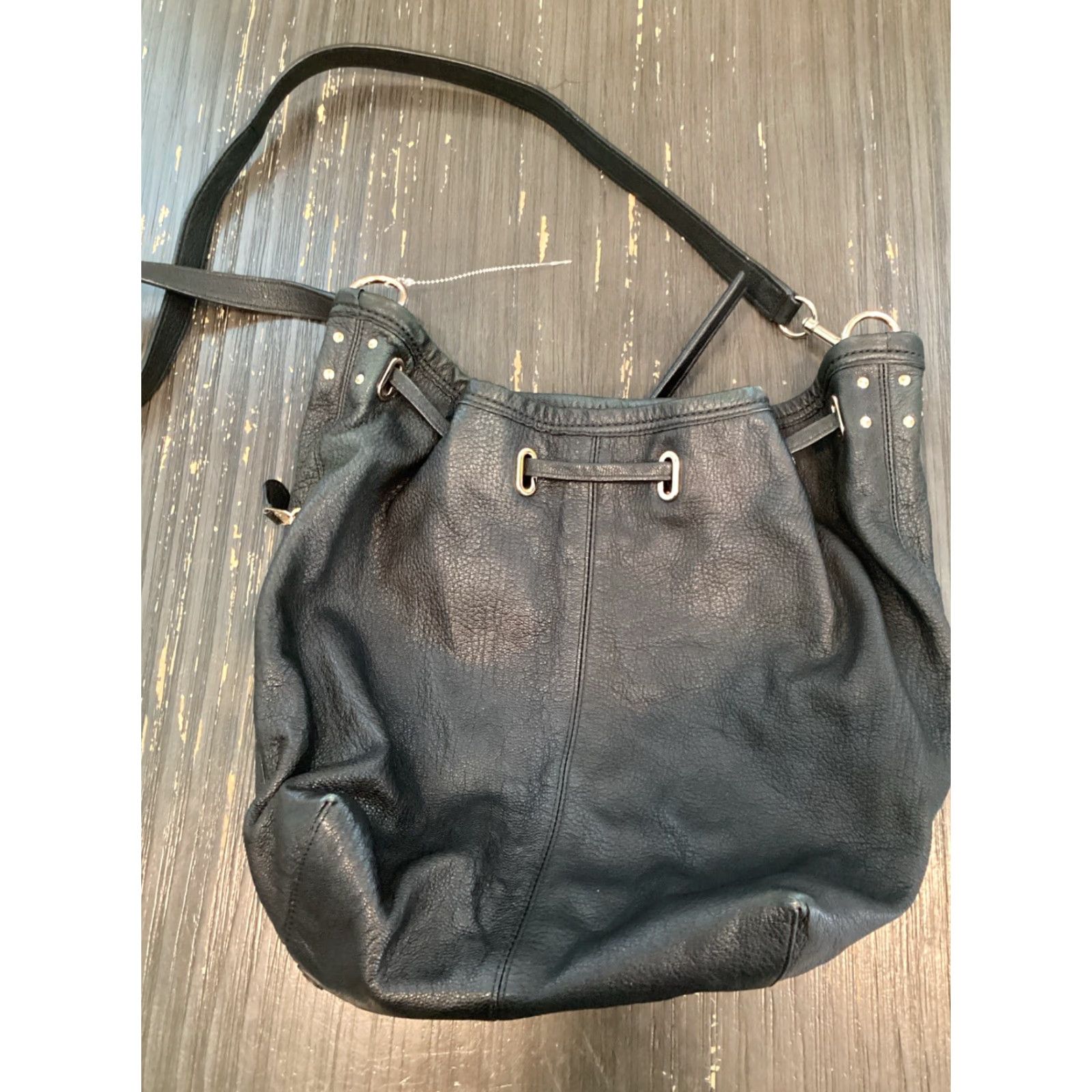 Coach COACH Dempsey Handbag Medium Women Black Leather Drawstring CN683 15 Size ONE SIZE - 4 Thumbnail