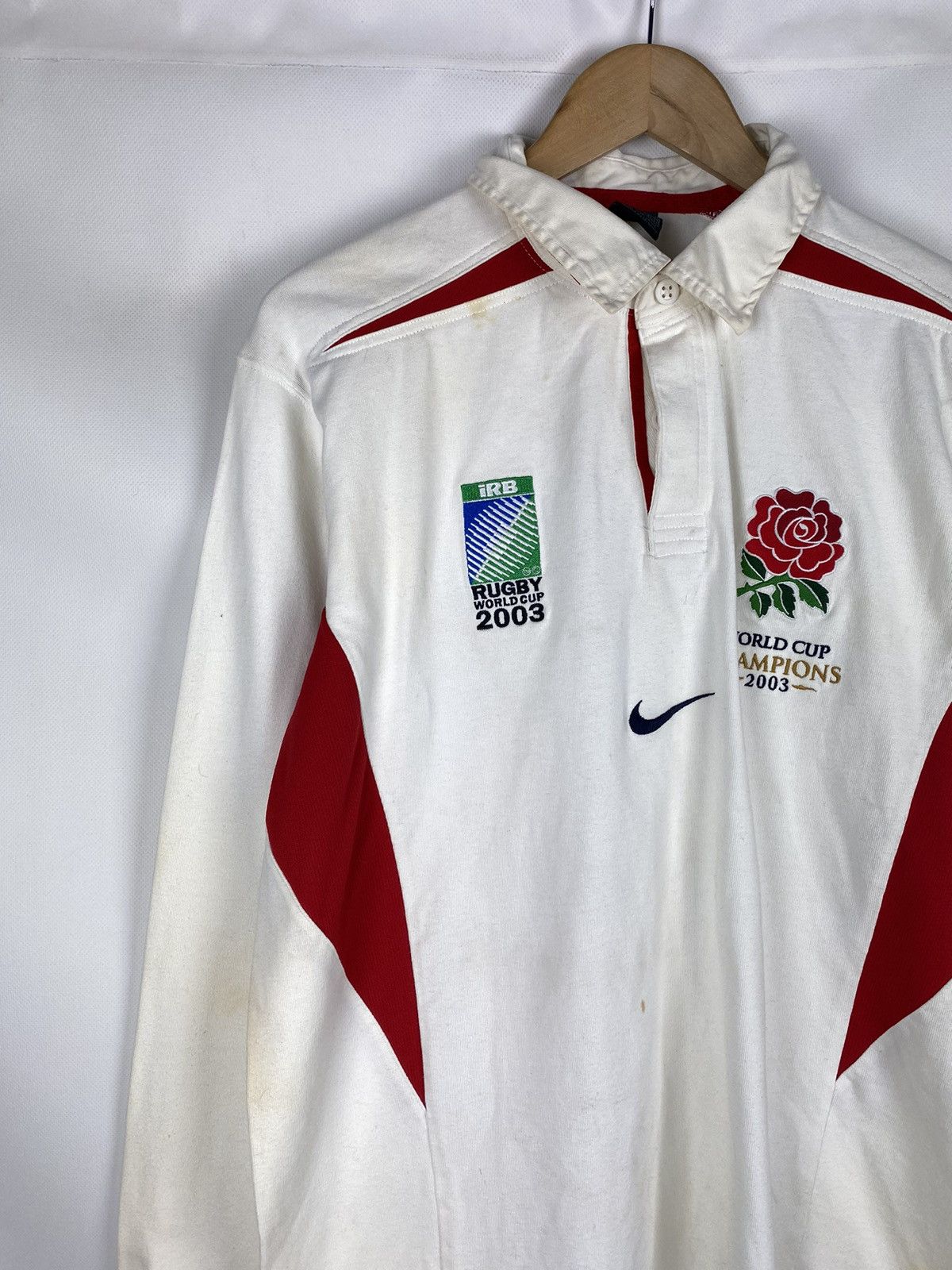 Vintage Nike Rugby World Cup 2003 Champions England Union Shirt Size US XL / EU 56 / 4 - 2 Thumbnail
