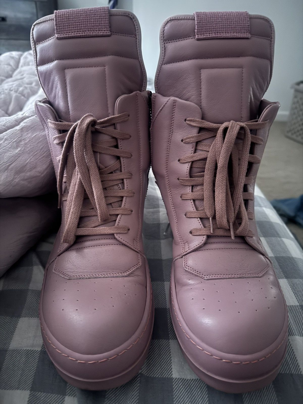 Rick Owens Pink dusty Geobasket Size US 8.5 / EU 41-42 - 2 Thumbnail