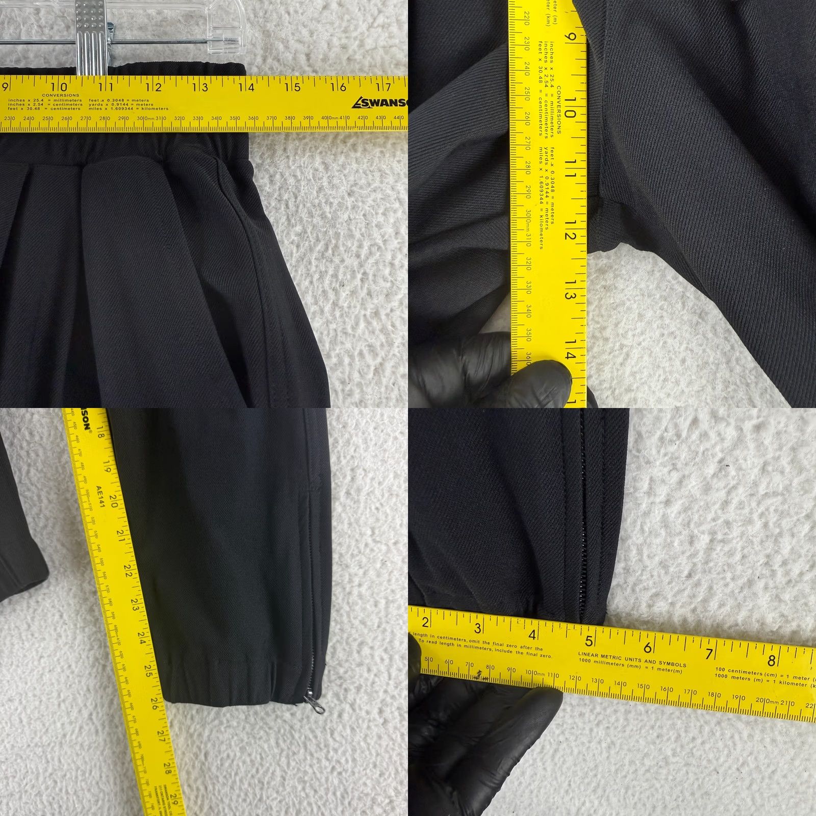Vintage Lorna Jane Jogger Pants Womens XS Black Drawstring Ankle Zip Activewear Gym Pants Size 26" / US 2 / IT 38 - 8 Thumbnail
