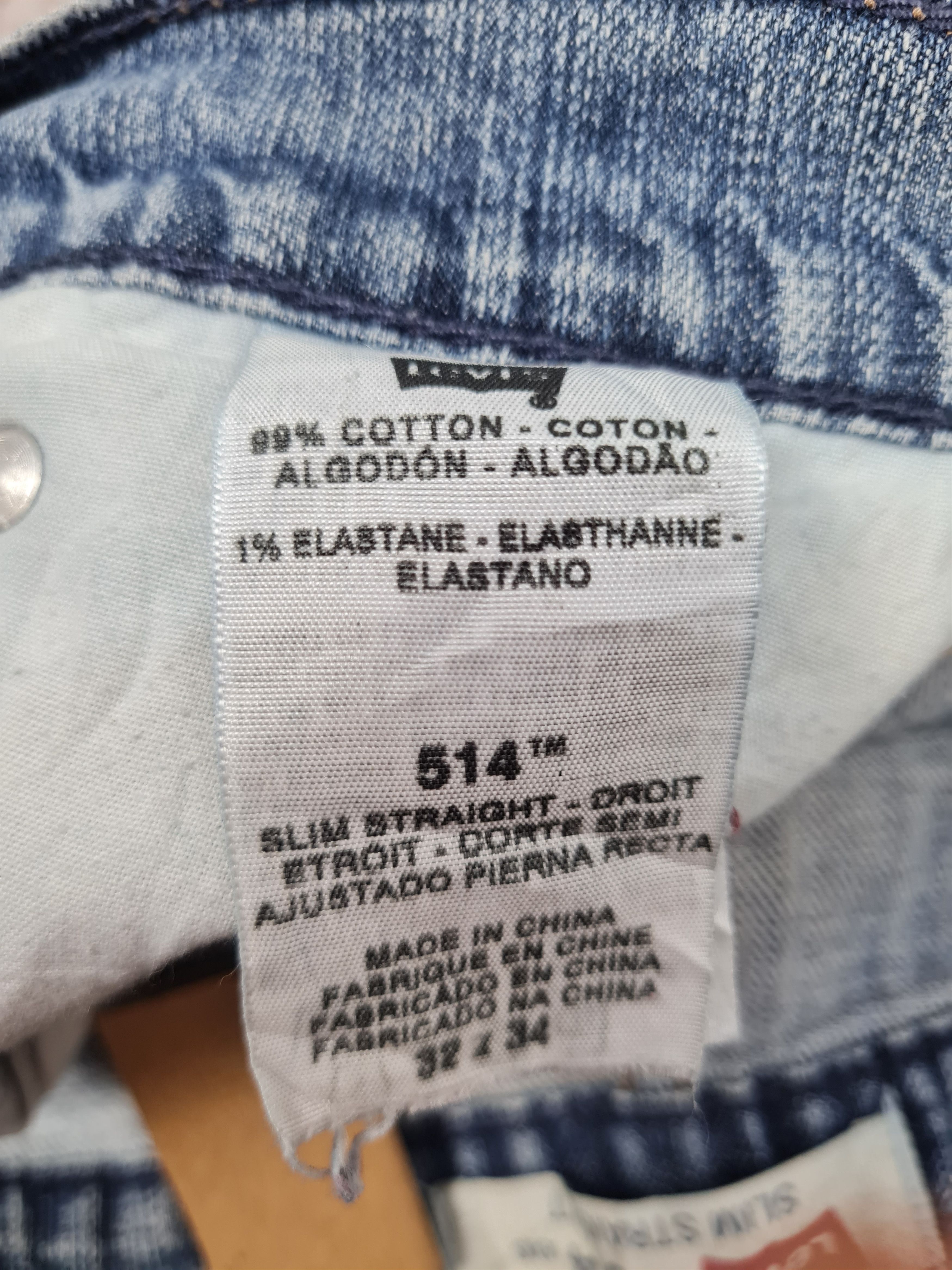 Levi's Vtg LEVIS 514 Distressed Ripped Slim Jeans L0365 Size 33X34 Size US 33 - 13 Thumbnail