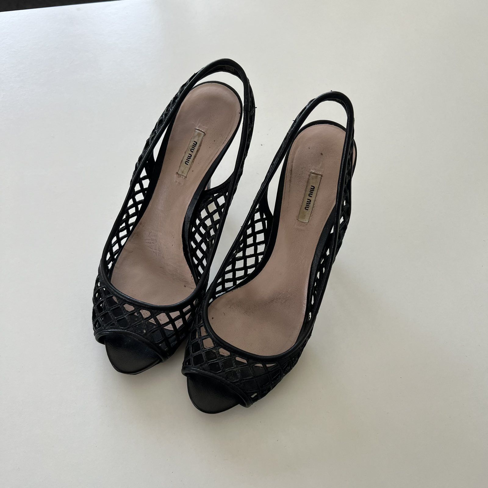Miu Miu VTG Miu Miu leather heels shoes size 35 Black Size US 5 / IT 35 - 2 Thumbnail