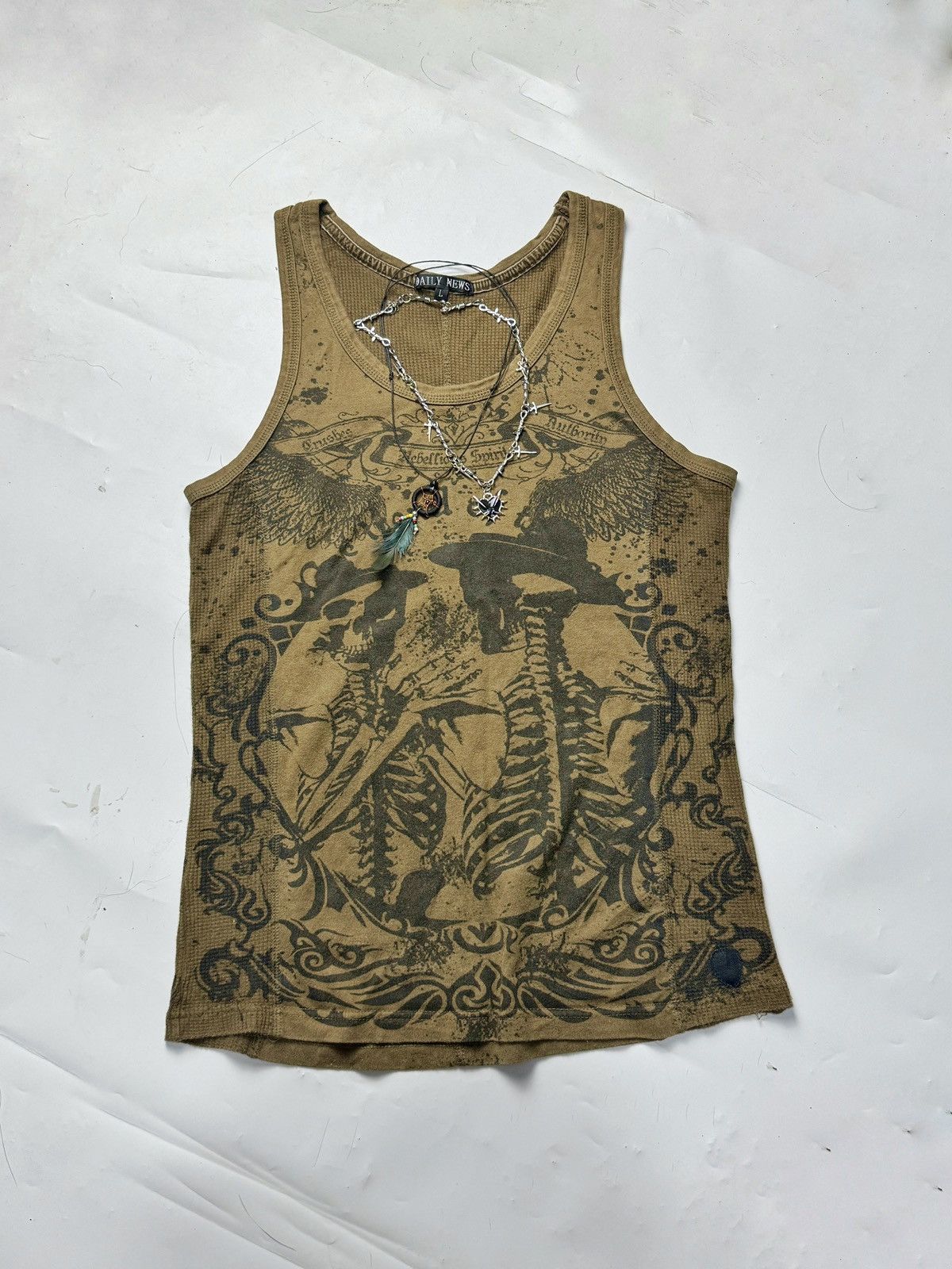 5351 POUR LES HOMMES Tanktop Skulls Japanese DailyNews Goa Lgb Styled Size US L / EU 52-54 / 3 - 1 Thumbnail
