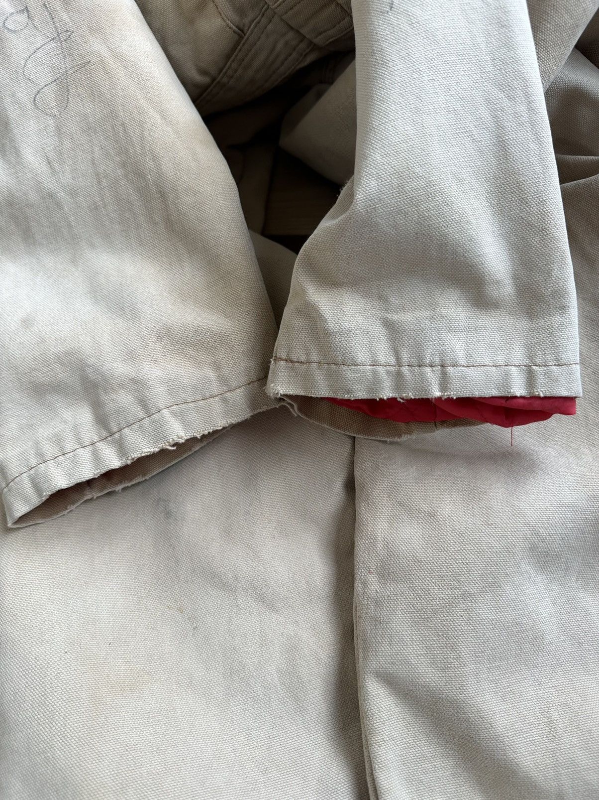 Carhartt Vintage Carhartt Style Beige Worn Carpenter Men’s Overalls Size US 34 / EU 50 - 22 Thumbnail
