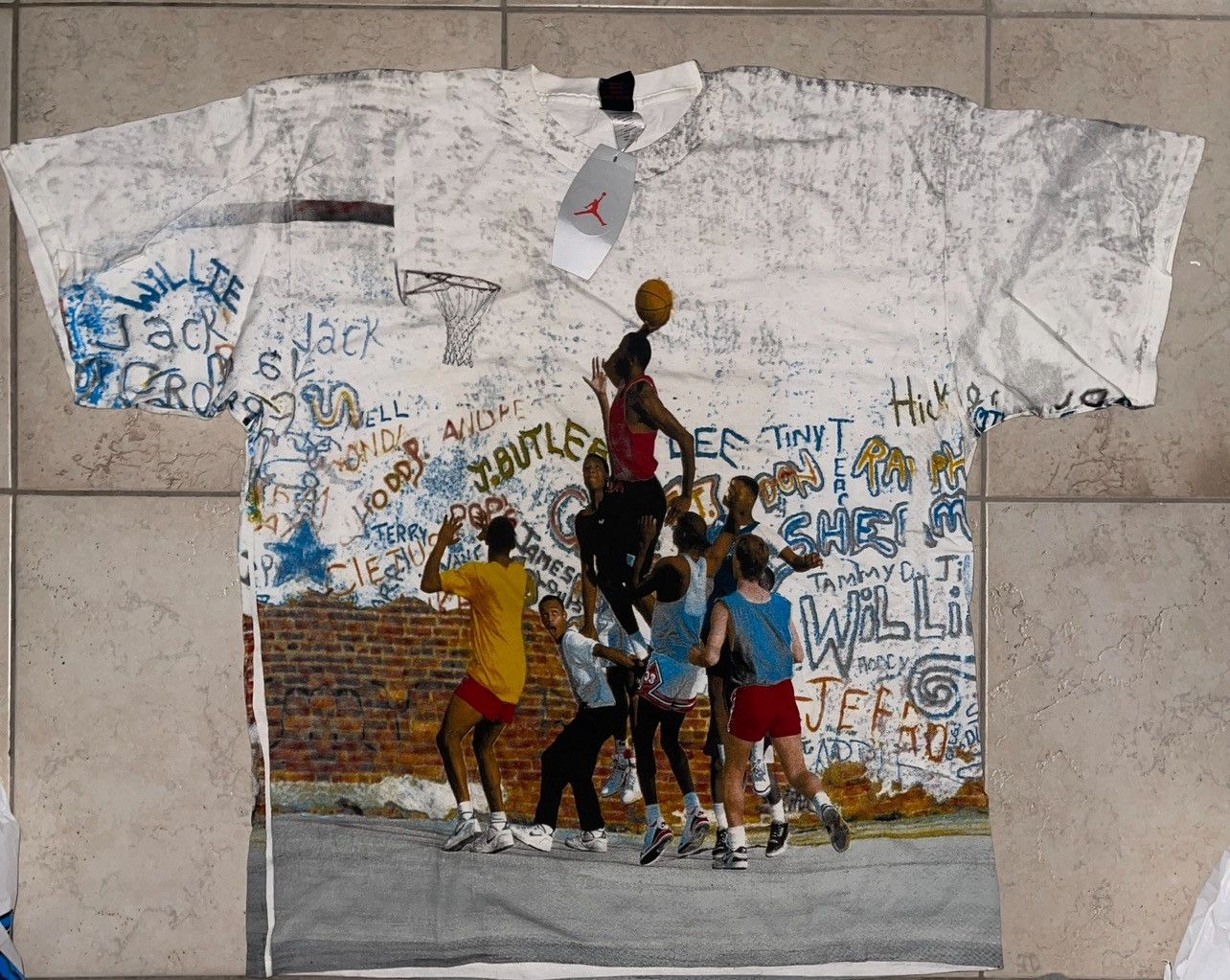 Jordan Brand Vintage Jordan playground shirt Size US XL / EU 56 / 4 - 1 Thumbnail