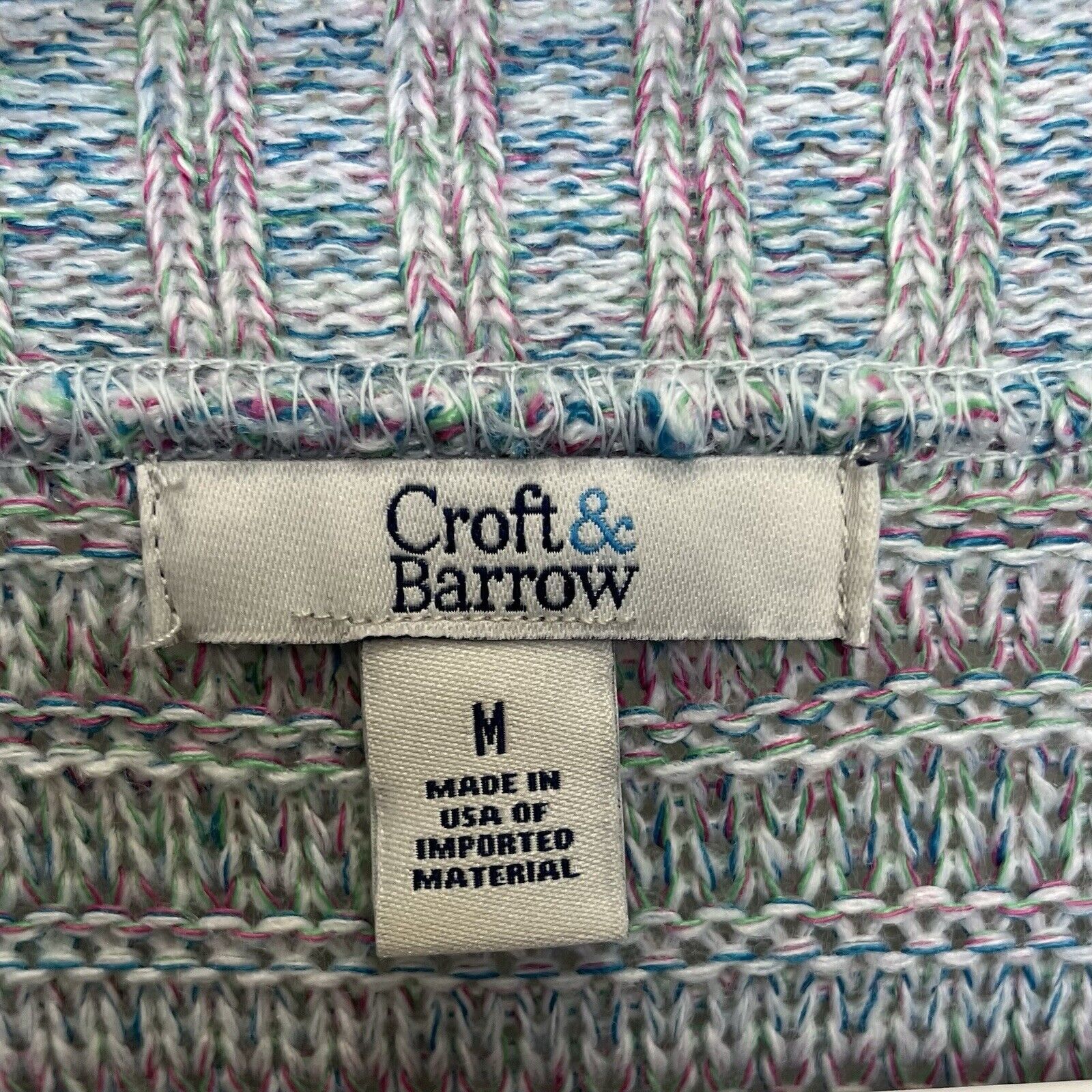 Croft & Barrow Croft & Barrow | Striped Boatneck Knit Sweater Flared Sleeve Size M / US 6-8 / IT 42-44 - 6 Thumbnail