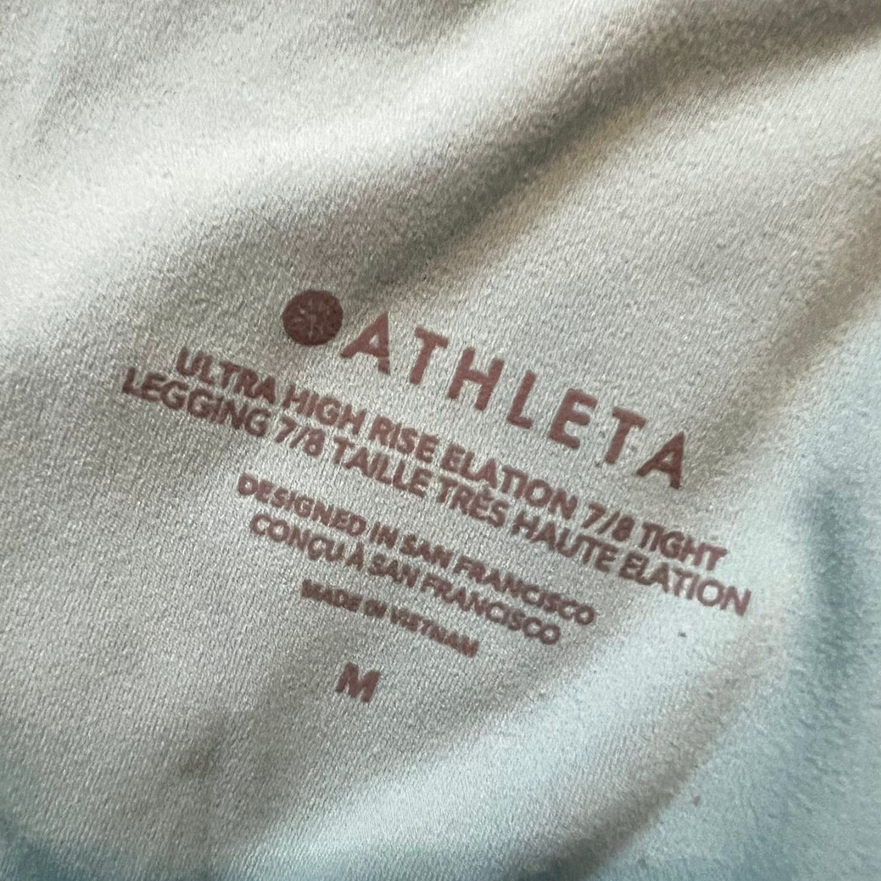 Athleta Athleta Leggings Womens Medium Green Ulta High Rise Elation 7/8 Tight Size 32" / US 10 / IT 46 - 4 Thumbnail