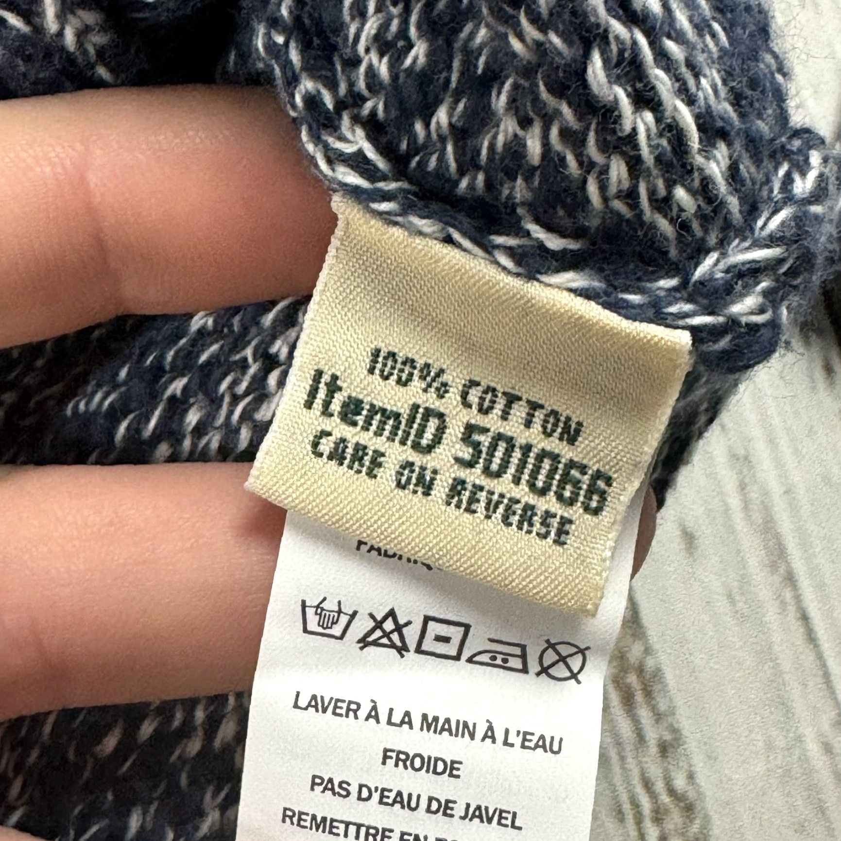 Vintage VINTAGE L.L. Bean Women's Cardigan Sweater Long Sleeve Full Zipper Pockets Blue Wool Cotton Fall Winter Size L / US 10 / IT 46 - 5 Thumbnail