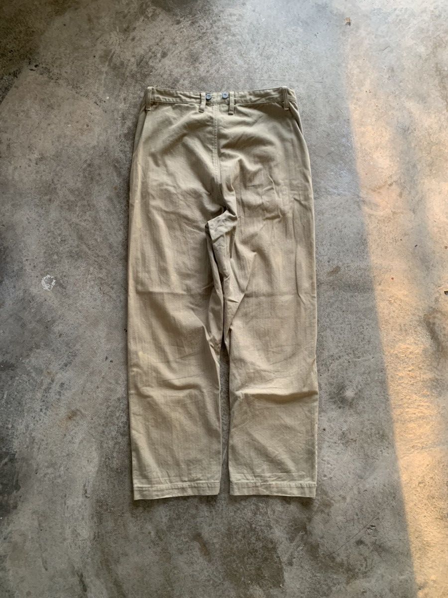 Nigel Cabourn LYBRO by Nigel Cabourn herringbone military design pants Size US 36 / EU 52 - 10 Thumbnail