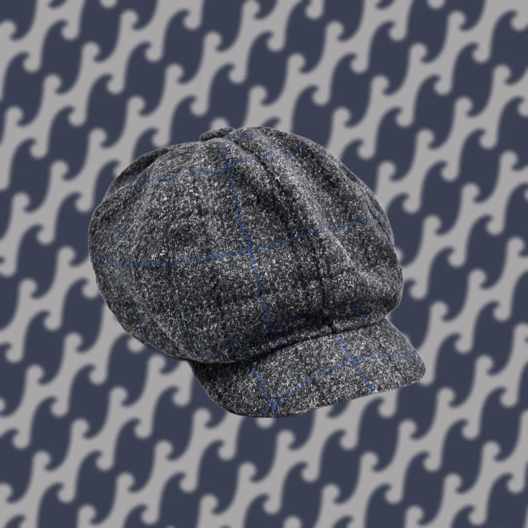 Vintage MrOber Newsboy Cap Gray Wool Tweed Fleece Lined 58 Mens Ukraine Handmade Cap Made in Ukraine Cap Newsboy Wool Tweed Cap Size US XXL / EU 58 / 5 - 1 Thumbnail