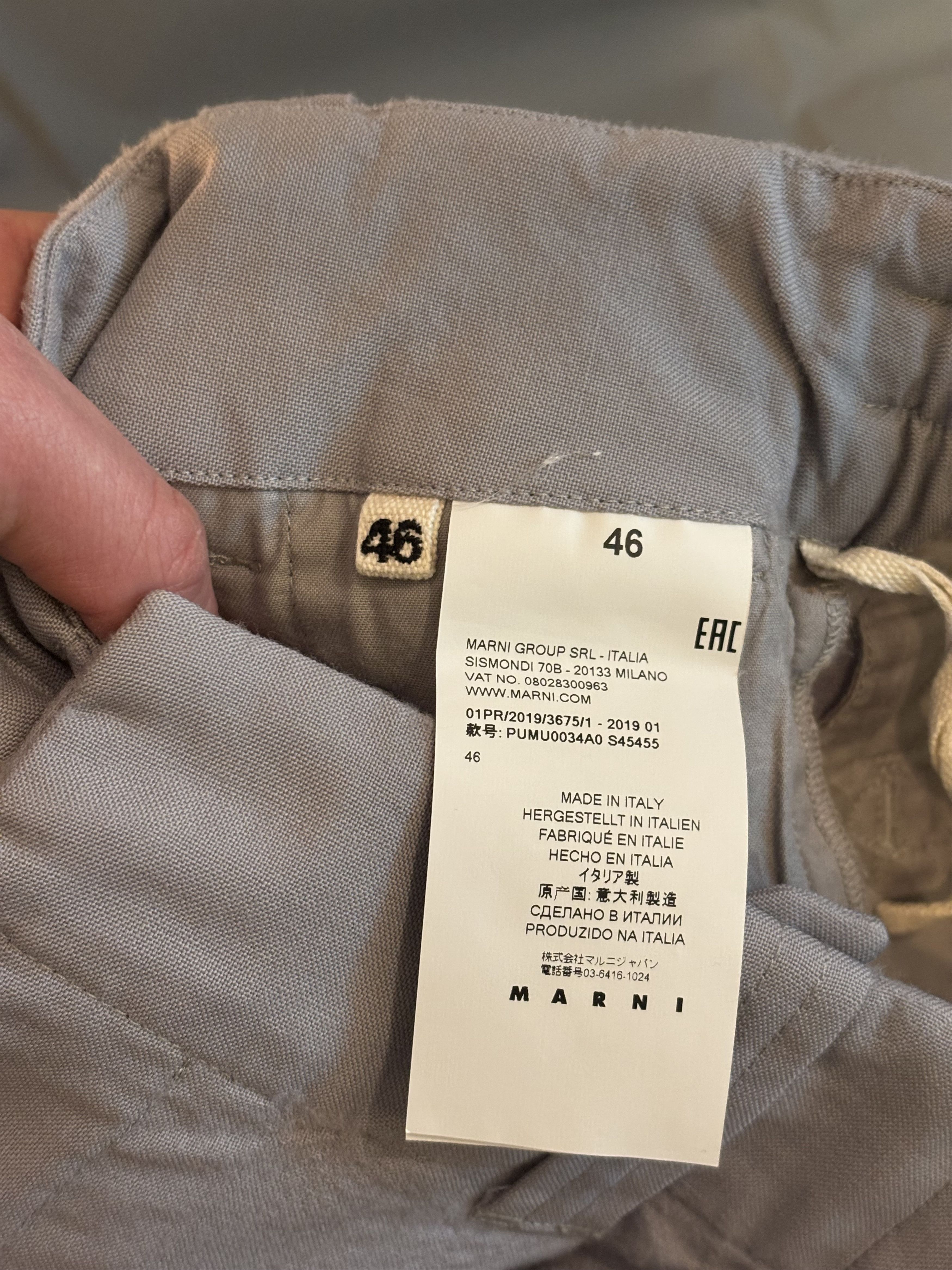 Marni Pantalon large habillé gris clair Marni en tbe Size US 30 / EU 46 - 11 Thumbnail