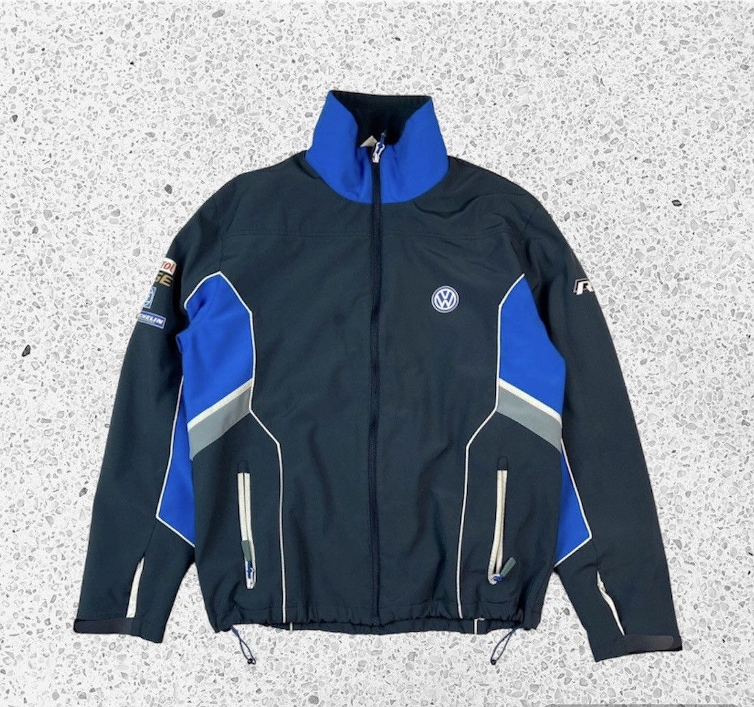 image of Volkswagen Motorsport R Line Racing Jacket in Black/Blue, Men's (Size Large)